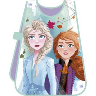 👉 Kinderschort blauw PVC polyester One Size meerkleurig kinderen Disney Frozen II junior 46 cm lichtblauw 8430957133506