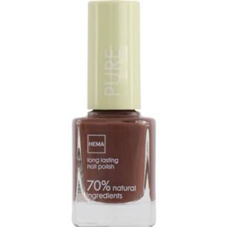 👉 Nagellak bruin HEMA Pure Longlasting 239 Brandy Brown (bruin) 8718537823994