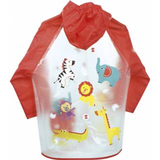 👉 Regenjas polyester PVC transparant junior geen pijpsluiting kinderen opties rood Fisher Price dieren polyester/PVC transparant/rood 8430957102656