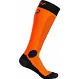 👉 Dynafit - Tour Warm Merino Socks - Skisokken maat 43-46, oranje/zwart