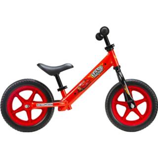 👉 Loopfiets rood kunststof Disney Cars Met 2 Wielen 12 Inch Junior 5902308599000