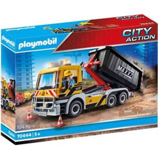 👉 Kunststof Playmobil City Action vrachtwagen met wissellaadbak 70444 4008789704443