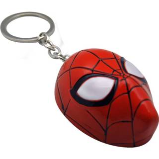 👉 Metalen sleutelhanger One Size rood Spiderman 3D 8435507820301