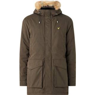 👉 Groen s mannen Lyle & Scott Heren Jas winter Weight Microfleece Lined Parka 5054783734725