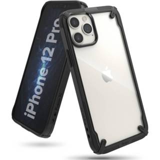 👉 Zwart backcover hoes Ringke - Fusion X Guard iPhone 12 / Pro 8809758100947