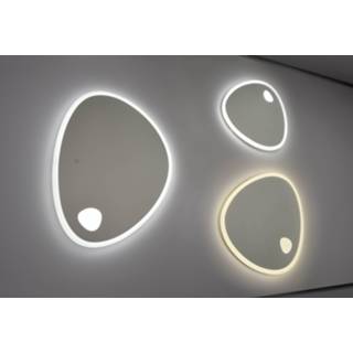 👉 Spiegel Blinq Intent asymmetrisch 50x50cm met LED verlichting