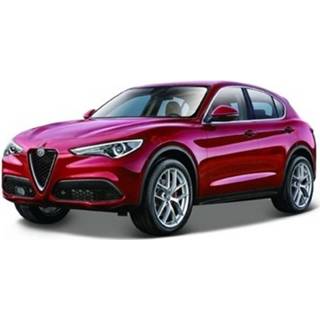 👉 Modelauto rood metaal Alfa Romeo Stelvio 1:24 - Speelgoed auto schaalmodel 8719538930018