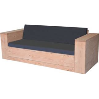 👉 Wood4you - Loungebank Washington Douglas 200lx70hx80d Cm - Incl Kussens