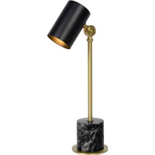 👉 Tafel lamp goud zwart male Lucide tafellamp Brandon E14 5411212031297