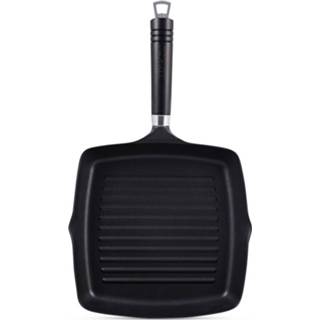 👉 Grillpan aluminium zwart Ken Hom - vierkant 25x25 cm 5011268846328