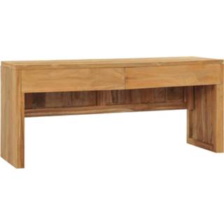 👉 Teakhout hout bruin VidaXL Tv-meubel 100x35x45 cm massief 8719883916217