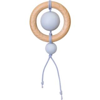👉 Bijtring hout siliconen Saro en 7 cm ijsblauw 8719817553150