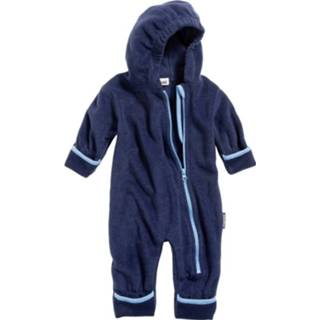 👉 Polyester blauw baby's Playshoes babypyjama onesie fleece junior navy 4010952488470