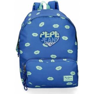 👉 Rugzak blauw multikleur Pepe Jeans 42 cm 8435578306704