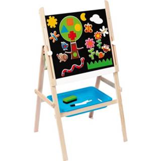 👉 Scratch Schoolbord Play & Learn 2-zijdig 120 Cm Hout