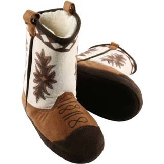 Cowboylaars bruine polyester XL bruin mannen sloffen voor heren - Western Cowboy pantoffels (42-44) 8720147533057