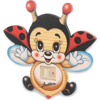 👉 Bartolucci Nachtlamp Hout Lieveheersbeestje 1 Stuks Meerdere Kleuren Hout