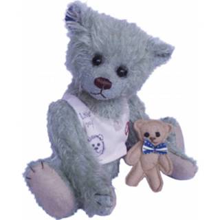 👉 Clemens Knuffelbeer Teddy Basti Junior 22 Cm Pluche Ijsblauw