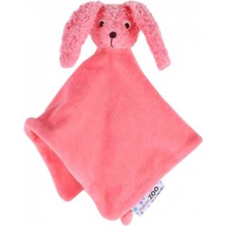 👉 Knuffeldoek roze katoen NatureZOO knuffeldoekje konijn biologisch 32 cm 5713194907035