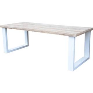 👉 Eettafel bruin wit 