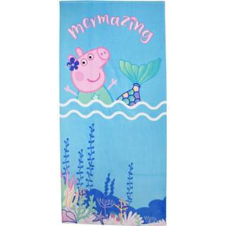 👉 Badlaken blauw katoen roze Nickelodeon Peppa Pig 70 x 140 cm lichtblauw 5204679224827