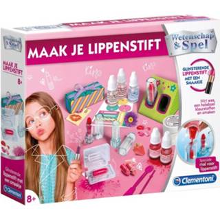 👉 Lippenstift roze meisjes Clementoni maak je eigen 19-delig 8005125669493