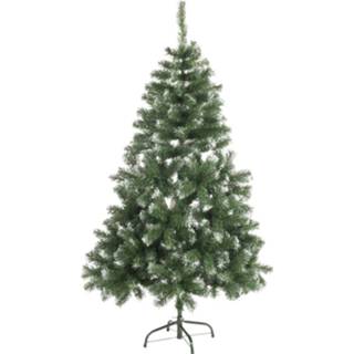 👉 Kerstboom Christmas Gifts Zilverspar met sneeuw - 90 cm 100 toppen 8711252493404