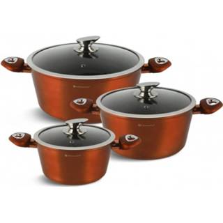 👉 Pannenset aluminium Edënbërg Copper Line - 6-delig Gesmeed 6011603219274