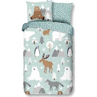 👉 Dekbedovertrek katoen multikleur Good Morning Winter - 1-persoons (140x200/220 cm + 1 sloop) Multi 8717285181387