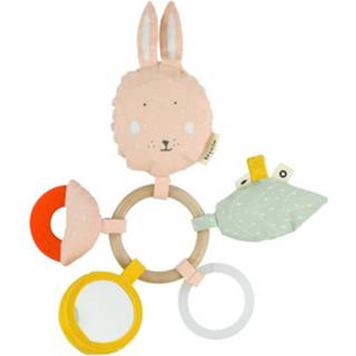 👉 Roze polyester Trixie speelring Mrs. Rabbit 24 cm katoen/polyester/tpe 5400858245410