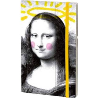 👉 Notitieboek papier karton geel Stifflex Angel Lisa 21 x 13 cm ivoor papier/karton 8022697008222