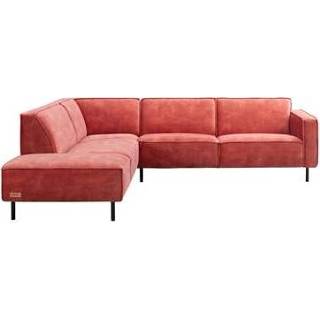 👉 Hoekbank stof rood UMIX Madison Astaro - blush Leen Bakker 8714901753751