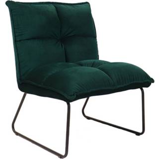 Fauteuil groen stof Bronx71 Moderne velvet Malaga donkergroen 8720168881359
