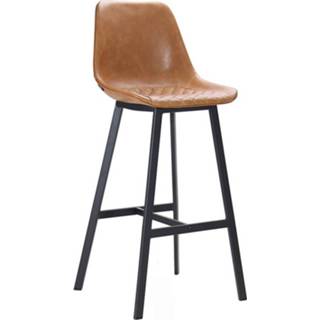 👉 Barkruk PU leer Bronx71 Industriële Lauren cognac 76 cm 8720168880413