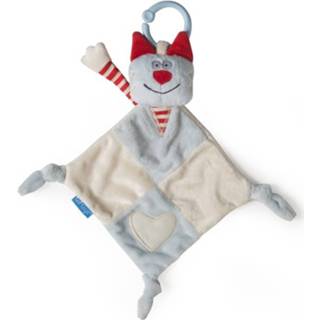 👉 Knuffeldoek wit rood polyester Taf Toys knuffeldoekje Cat Blankie 30 x 39 cm wit/rood 8719817533596