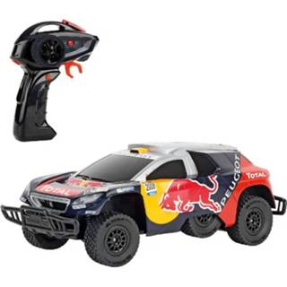 👉 Multikleur Carrera RC Red Bull Peugeot 08 DKR 16 + Licht 1:16 9003150116547