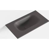 👉 Wastafel grijs MONDIAZ EDEN Dark_grey solid surface inleg voor toiletmeubel 40cm. Positie wasbak midden 6017328231218