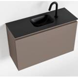 👉 Toiletmeubel urban olan MONDIAZ 80cm smoke. LEX wastafel midden 1 kraangat 6017322224261