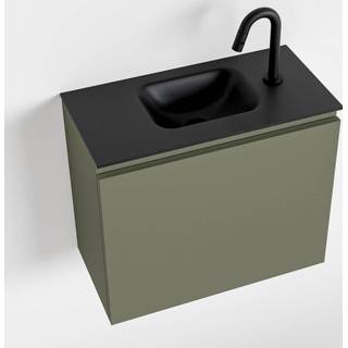 👉 Toiletmeubel urban olan MONDIAZ 60cm army. LEX wastafel midden 1 kraangat 6017318185163