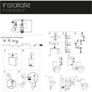 👉 Toiletpot keramiek staand toilet ovaal spoel wit Differnz Met AO Uitgang Inclusief Toiletbril 8712793562406