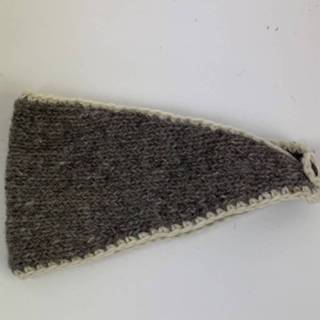 👉 Hoofdband grijs wol Wollen - Fleece gevoerd Smal (Grijs) 7436953651694