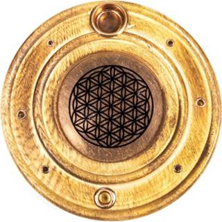 👉 Wierook en kegeltjes brander bloem des levens -- 10 cm