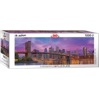 👉 Panoramapuzzel Brooklyn Bridge - New York Panorama Puzzel (1000 stukjes) 628136653015