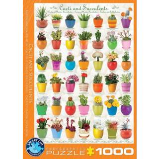👉 Puzzel Cacti & Succulents (1000 stukjes) 628136606547
