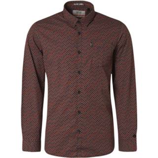 Shirt men longsleeves rood Shirt, l/s, print, chains brick 8719419140703