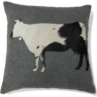 👉 Sier kussen wol grijs Wollen Sierkussen Alpenkoe (45 x 45 cm) 8716522074741 8719689806293