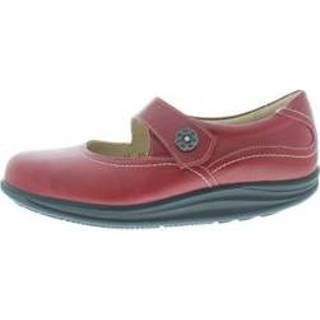 👉 Leer damesschoenen vrouwen rood FinnComfort Salo