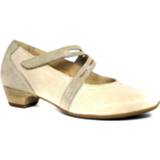 👉 Leer damesschoenen vrouwen beige Verhulst 6307 wijdte h 4064701573825 4064701573832