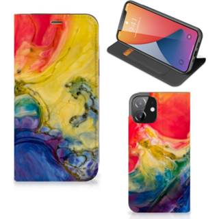 👉 Bookcase iPhone 12 | iPhone 12 Pro Watercolor Dark