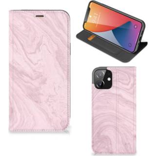 👉 IPhone 12 | iPhone 12 Pro Standcase Marble Pink - Origineel Cadeau Vriendin